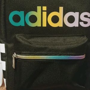 Rainbow adidas lunchbag